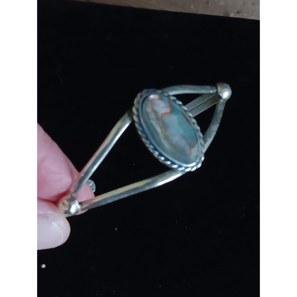 925  Bracelet Mother Of Pearl Cuff Bracelet